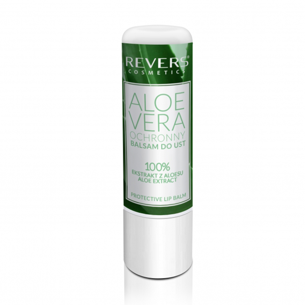 Бальзам для губ Revers Cosmetics Aloe Vera Protective Lip Balm з екстрактом алое вера, 4 г